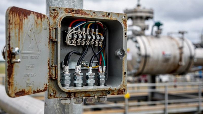 Explosion-proof electrical enclosure in hazardous oil and gas area Alberta