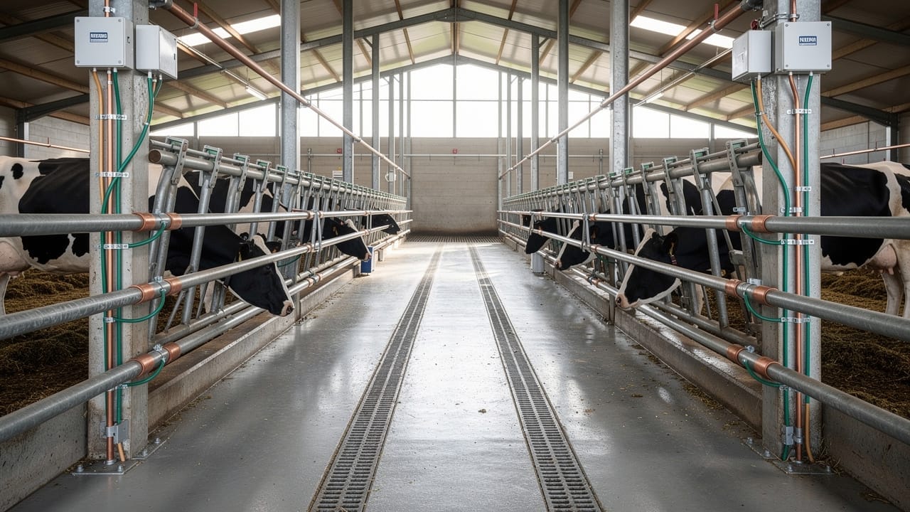 Equipotential bonding in a Canadian dairy barn
